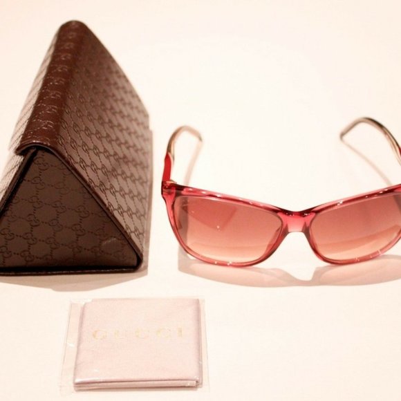 GUCCI Italy BURGUNDY Sunglasses GG 3640/S - Picture 4 of 10